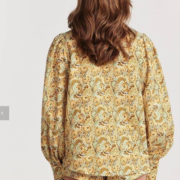 Charlie Holiday Forest Paisly Harper Shirt size xl size 10 NWT - Picture 2 of 12